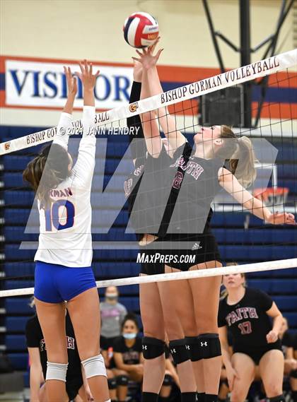 Thumbnail 1 in Faith Lutheran @ Bishop Gorman (Class 5A Southern Region Quarterfinal) photogallery.