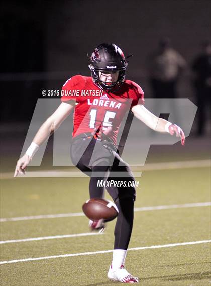 Thumbnail 3 in Lorena vs. Gonzales Lorena vs. Gonzales (UIL 4A Bi-District Playoff) photogallery.