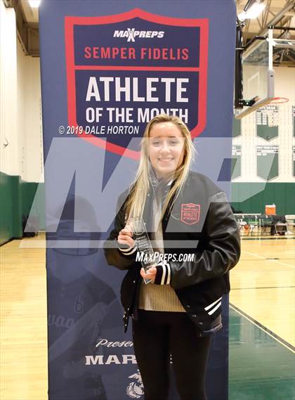 Thumbnail 1 in Marines H.S. Female Athlete of the Month - Emily Matson  photogallery.