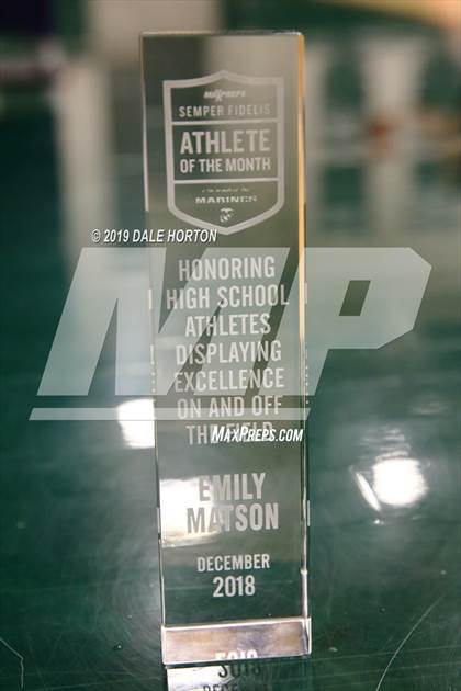 Thumbnail 1 in Marines H.S. Female Athlete of the Month - Emily Matson  photogallery.