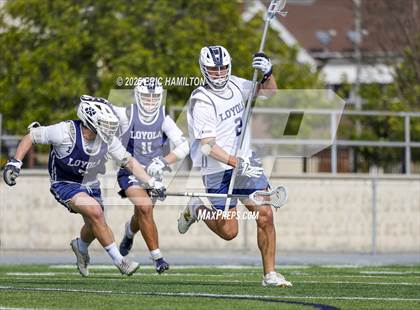 Thumbnail 1 in Loyola Blue/White Lacrosse Scrimmage photogallery.