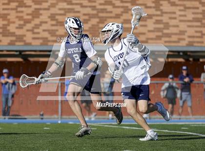 Thumbnail 2 in Loyola Blue/White Lacrosse Scrimmage photogallery.