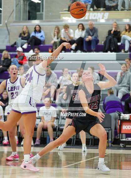 Thumbnail 2 in Rigby vs. Lehi (Utah Holiday Hoopfest) photogallery.