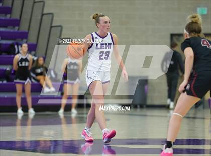 Thumbnail 2 in Rigby vs. Lehi (Utah Holiday Hoopfest) photogallery.
