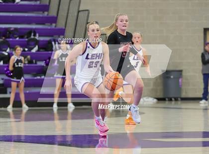 Thumbnail 3 in Rigby vs. Lehi (Utah Holiday Hoopfest) photogallery.