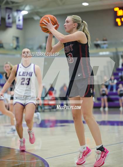 Thumbnail 1 in Rigby vs. Lehi (Utah Holiday Hoopfest) photogallery.