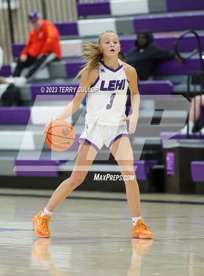 Thumbnail 2 in Rigby vs. Lehi (Utah Holiday Hoopfest) photogallery.