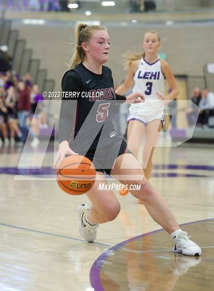 Thumbnail 1 in Rigby vs. Lehi (Utah Holiday Hoopfest) photogallery.