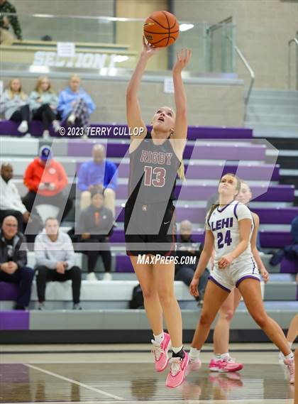 Thumbnail 3 in Rigby vs. Lehi (Utah Holiday Hoopfest) photogallery.