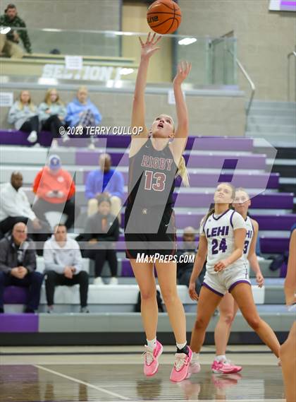 Thumbnail 1 in Rigby vs. Lehi (Utah Holiday Hoopfest) photogallery.