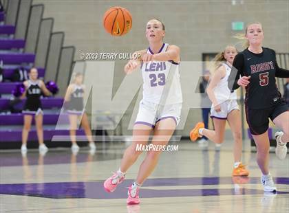 Thumbnail 1 in Rigby vs. Lehi (Utah Holiday Hoopfest) photogallery.