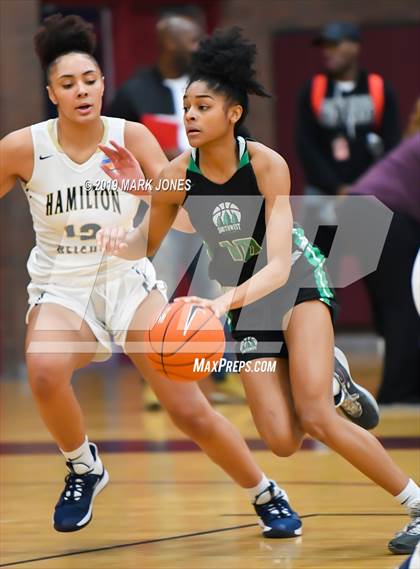 Thumbnail 1 in Hamilton Heights Christian Academy vs. Southwest Academy (CAN)- (Nike Tournament of Champions)  photogallery.