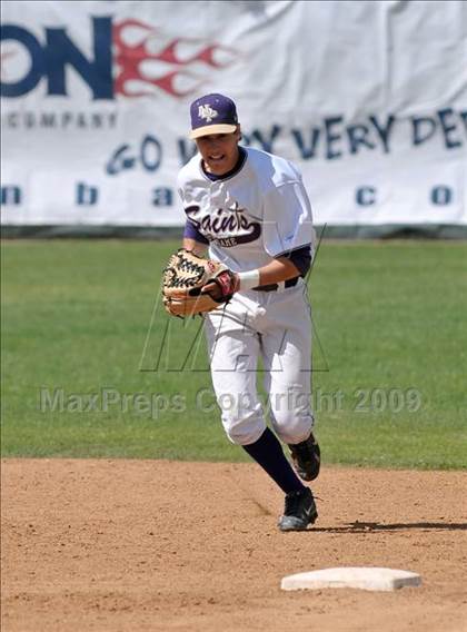 Thumbnail 2 in Notre Dame Prep vs. Archbishop Mitty (Anderson Bat National Classic) photogallery.