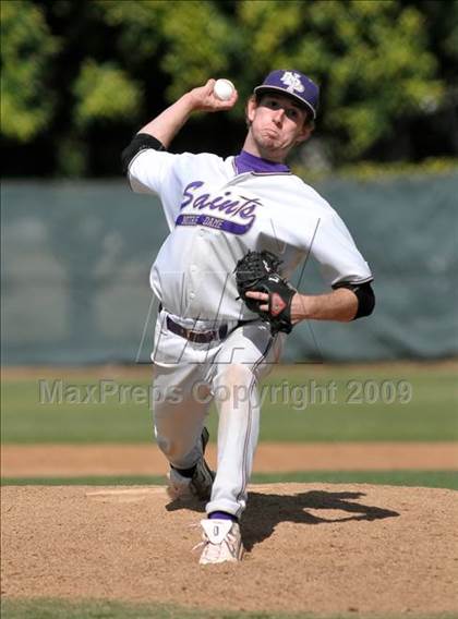 Thumbnail 1 in Notre Dame Prep vs. Archbishop Mitty (Anderson Bat National Classic) photogallery.