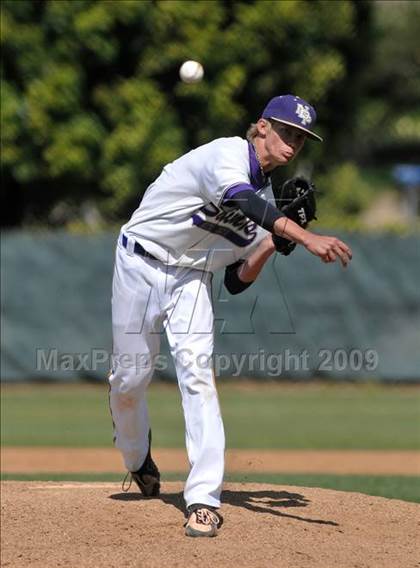 Thumbnail 2 in Notre Dame Prep vs. Archbishop Mitty (Anderson Bat National Classic) photogallery.