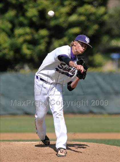 Thumbnail 1 in Notre Dame Prep vs. Archbishop Mitty (Anderson Bat National Classic) photogallery.