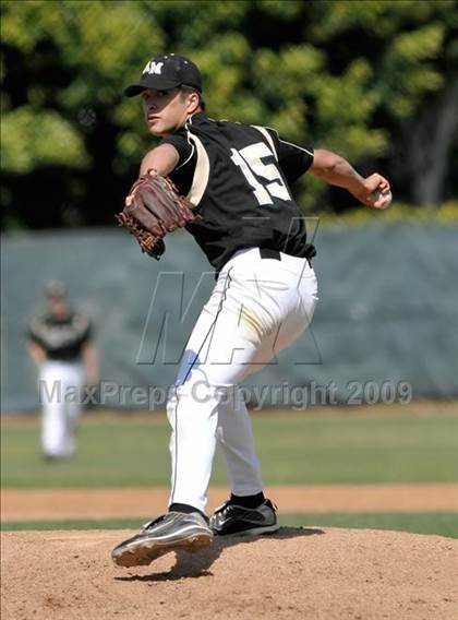 Thumbnail 1 in Notre Dame Prep vs. Archbishop Mitty (Anderson Bat National Classic) photogallery.