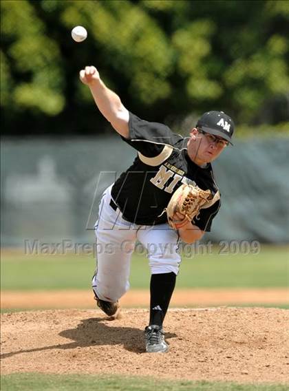 Thumbnail 2 in Notre Dame Prep vs. Archbishop Mitty (Anderson Bat National Classic) photogallery.
