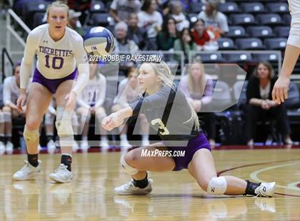 Thumbnail 3 in Beckville vs. Thrall (UIL Volleyball 2A Finals) photogallery.