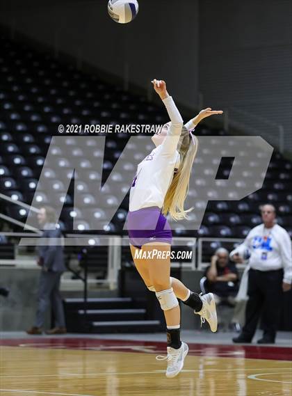 Thumbnail 2 in Beckville vs. Thrall (UIL Volleyball 2A Finals) photogallery.