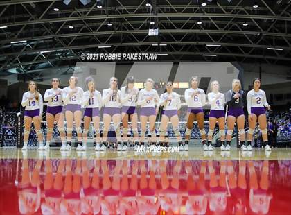 Thumbnail 3 in Beckville vs. Thrall (UIL Volleyball 2A Finals) photogallery.