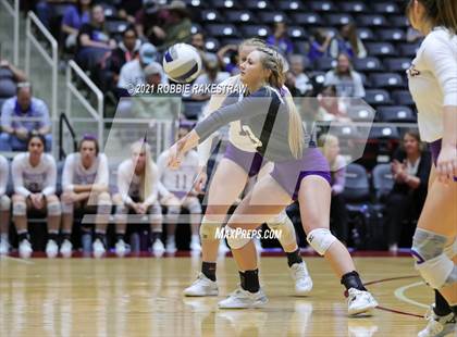 Thumbnail 3 in Beckville vs. Thrall (UIL Volleyball 2A Finals) photogallery.