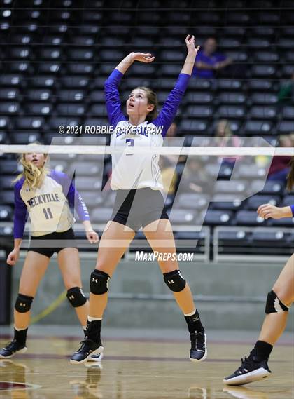 Thumbnail 3 in Beckville vs. Thrall (UIL Volleyball 2A Finals) photogallery.