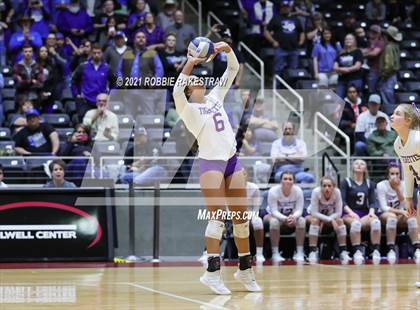 Thumbnail 3 in Beckville vs. Thrall (UIL Volleyball 2A Finals) photogallery.