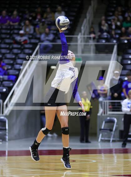 Thumbnail 3 in Beckville vs. Thrall (UIL Volleyball 2A Finals) photogallery.