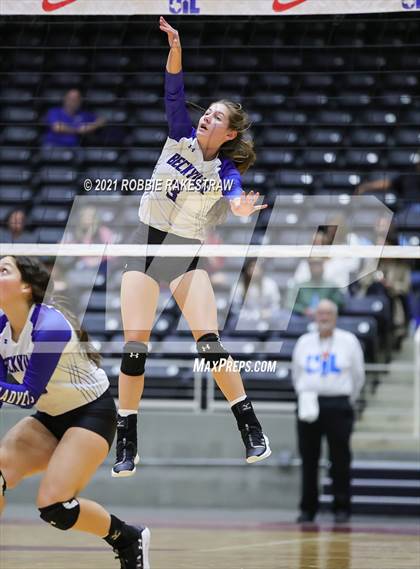 Thumbnail 1 in Beckville vs. Thrall (UIL Volleyball 2A Finals) photogallery.