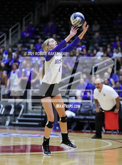 Thumbnail 2 in Beckville vs. Thrall (UIL Volleyball 2A Finals) photogallery.