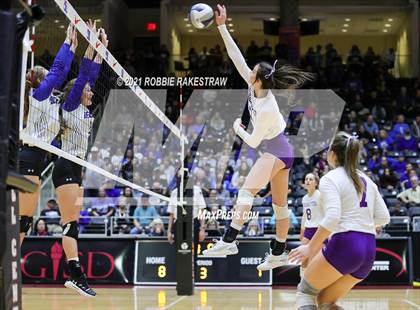Thumbnail 1 in Beckville vs. Thrall (UIL Volleyball 2A Finals) photogallery.