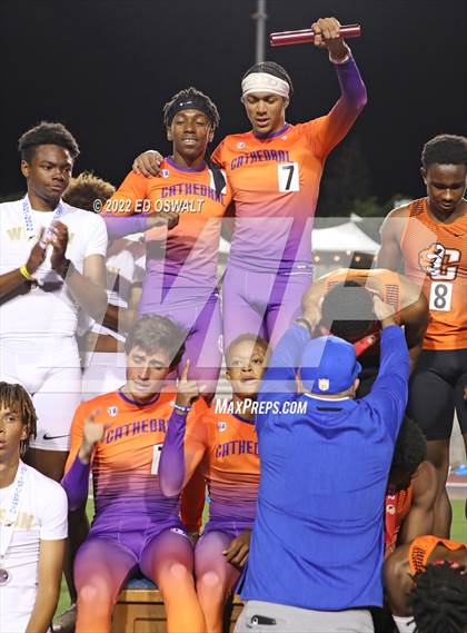 Thumbnail 3 in CIF State Track and Field Championship (Boys 4x400 Relay) photogallery.