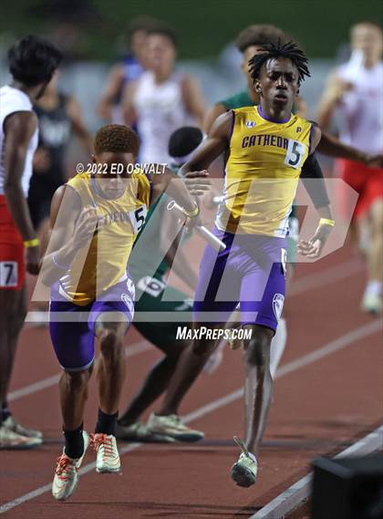 Thumbnail 1 in CIF State Track and Field Championship (Boys 4x400 Relay) photogallery.