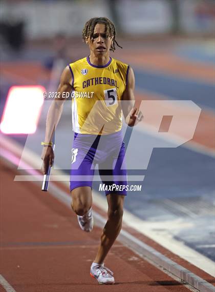 Thumbnail 2 in CIF State Track and Field Championship (Boys 4x400 Relay) photogallery.