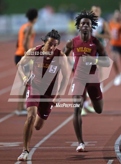 Thumbnail 1 in CIF State Track and Field Championship (Boys 4x400 Relay) photogallery.