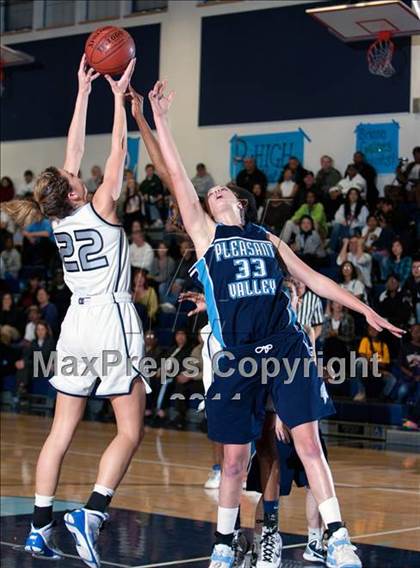 Thumbnail 2 in Dougherty Valley vs. Pleasant Valley (CIF State D2 NorCal Semifinal) photogallery.