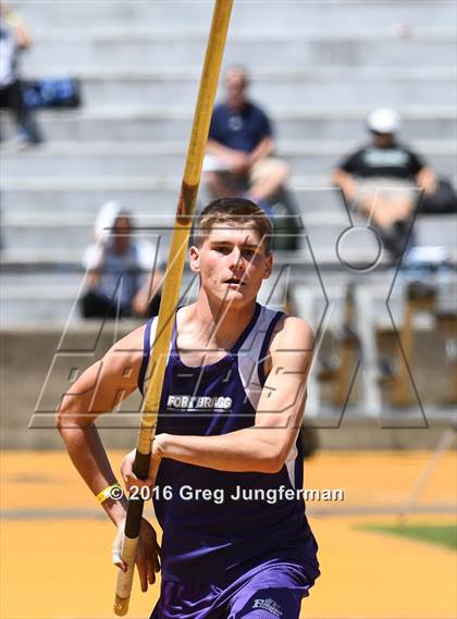Thumbnail 3 in CIF NCS Masters Boys Pole Vault (MOC at UCB) photogallery.