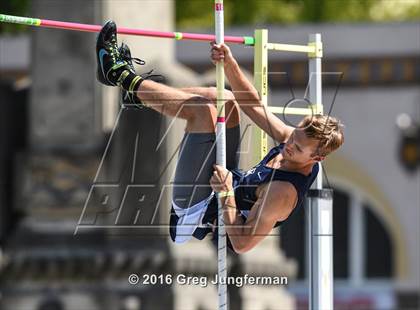 Thumbnail 3 in CIF NCS Masters Boys Pole Vault (MOC at UCB) photogallery.
