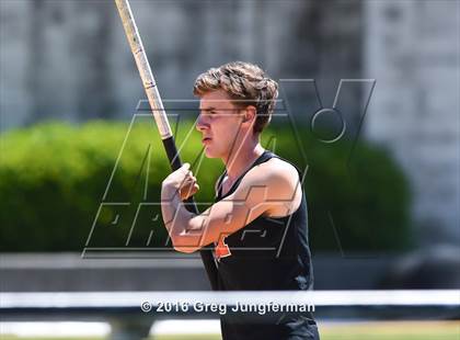 Thumbnail 1 in CIF NCS Masters Boys Pole Vault (MOC at UCB) photogallery.