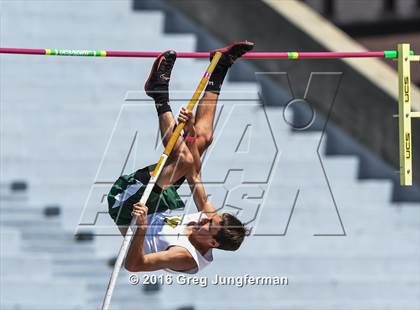 Thumbnail 2 in CIF NCS Masters Boys Pole Vault (MOC at UCB) photogallery.