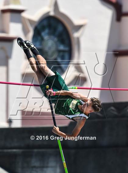 Thumbnail 1 in CIF NCS Masters Boys Pole Vault (MOC at UCB) photogallery.