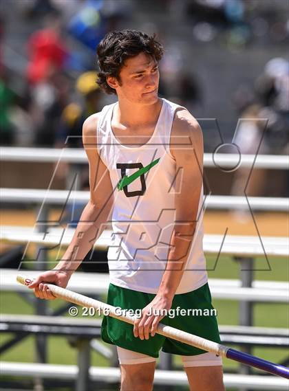 Thumbnail 2 in CIF NCS Masters Boys Pole Vault (MOC at UCB) photogallery.
