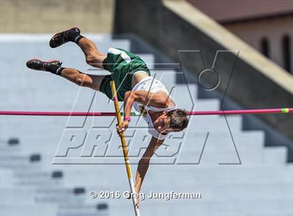 Thumbnail 2 in CIF NCS Masters Boys Pole Vault (MOC at UCB) photogallery.