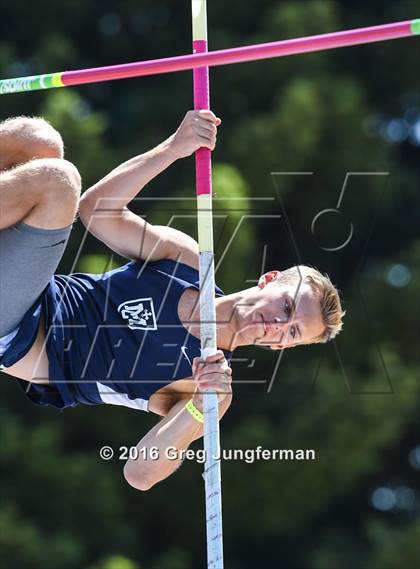 Thumbnail 3 in CIF NCS Masters Boys Pole Vault (MOC at UCB) photogallery.