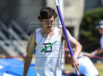 Thumbnail 3 in CIF NCS Masters Boys Pole Vault (MOC at UCB) photogallery.