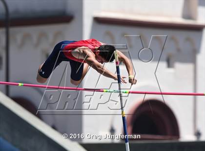 Thumbnail 3 in CIF NCS Masters Boys Pole Vault (MOC at UCB) photogallery.
