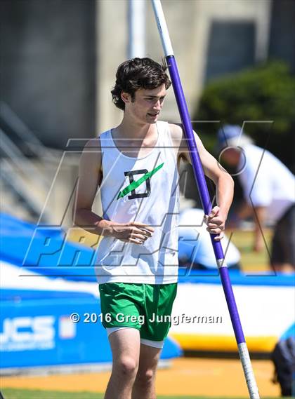 Thumbnail 1 in CIF NCS Masters Boys Pole Vault (MOC at UCB) photogallery.