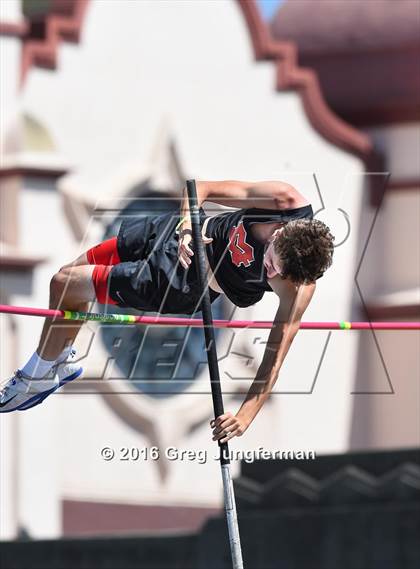 Thumbnail 3 in CIF NCS Masters Boys Pole Vault (MOC at UCB) photogallery.