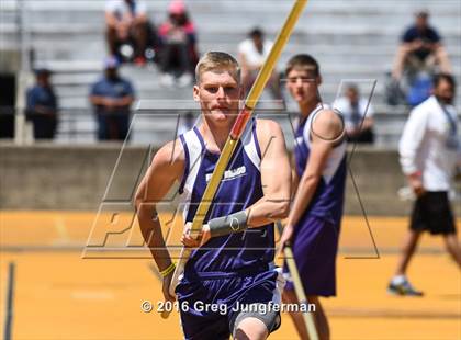 Thumbnail 1 in CIF NCS Masters Boys Pole Vault (MOC at UCB) photogallery.
